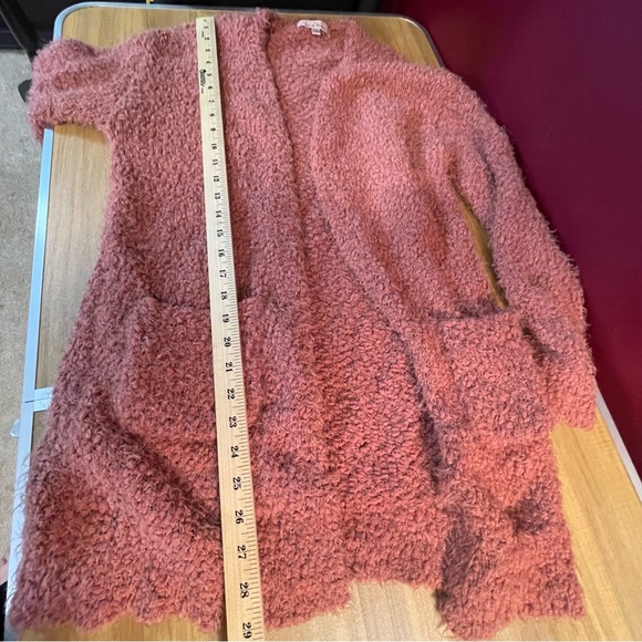 Love Tree Orange Cardigan Sweater Soft Knit - Picture 5 of 7